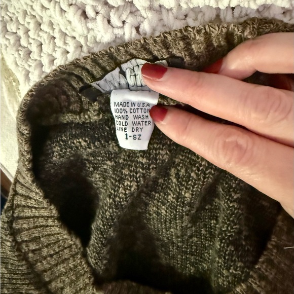 Vintage 80s or 90s Joan Geddes Brown & Black Sweater Dress One Size - Picture 14 of 14